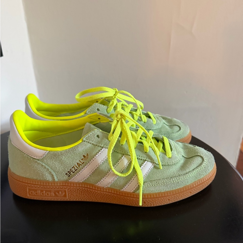 Adidas Spezial Lime Green Sneakers